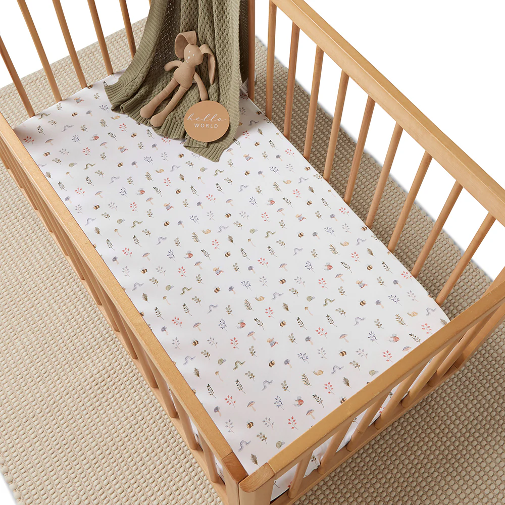 Garden Friends Organic Fitted Cot Sheet - Image 10