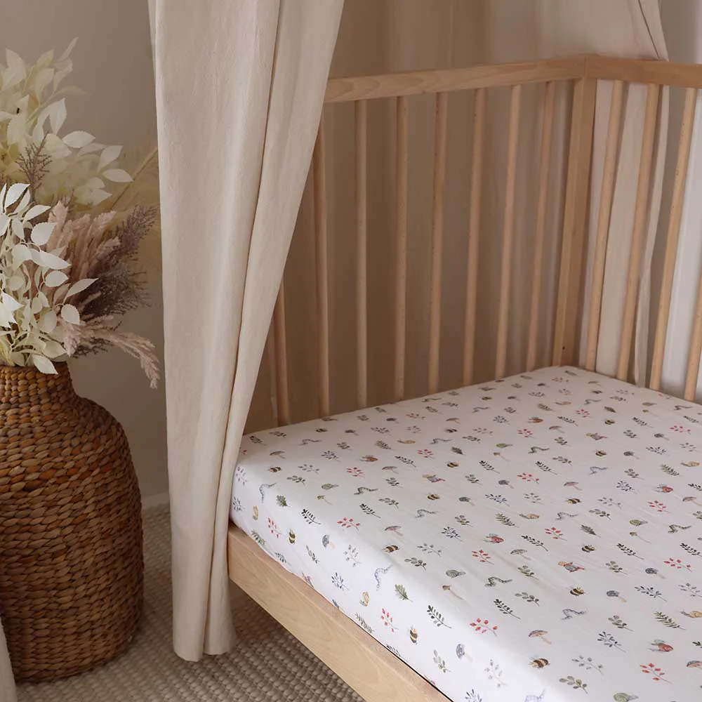 Garden Friends Organic Fitted Cot Sheet - Image 11