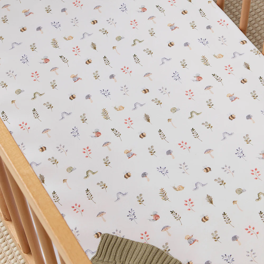 Garden Friends Organic Fitted Cot Sheet - Image 3