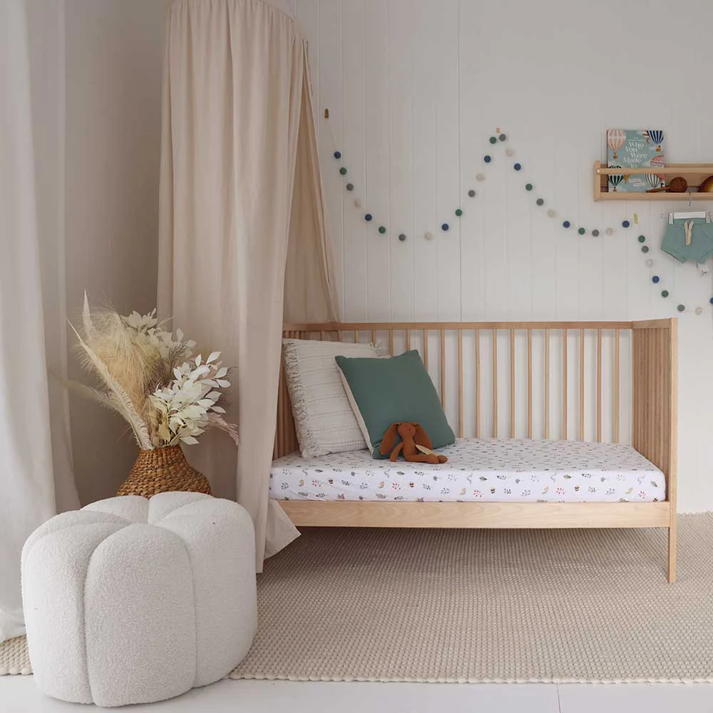 Garden Friends Organic Fitted Cot Sheet - Image 4