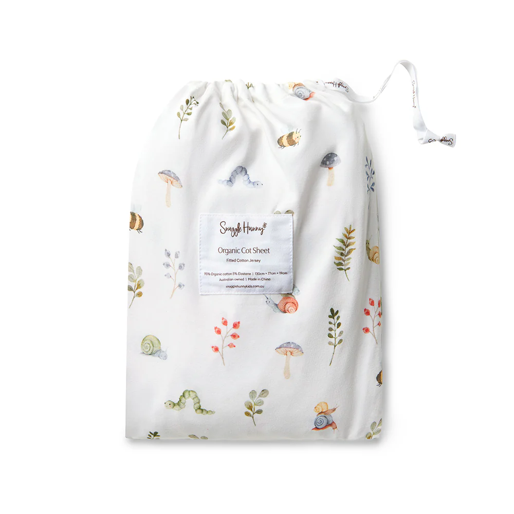 Garden Friends Organic Fitted Cot Sheet - Image 8