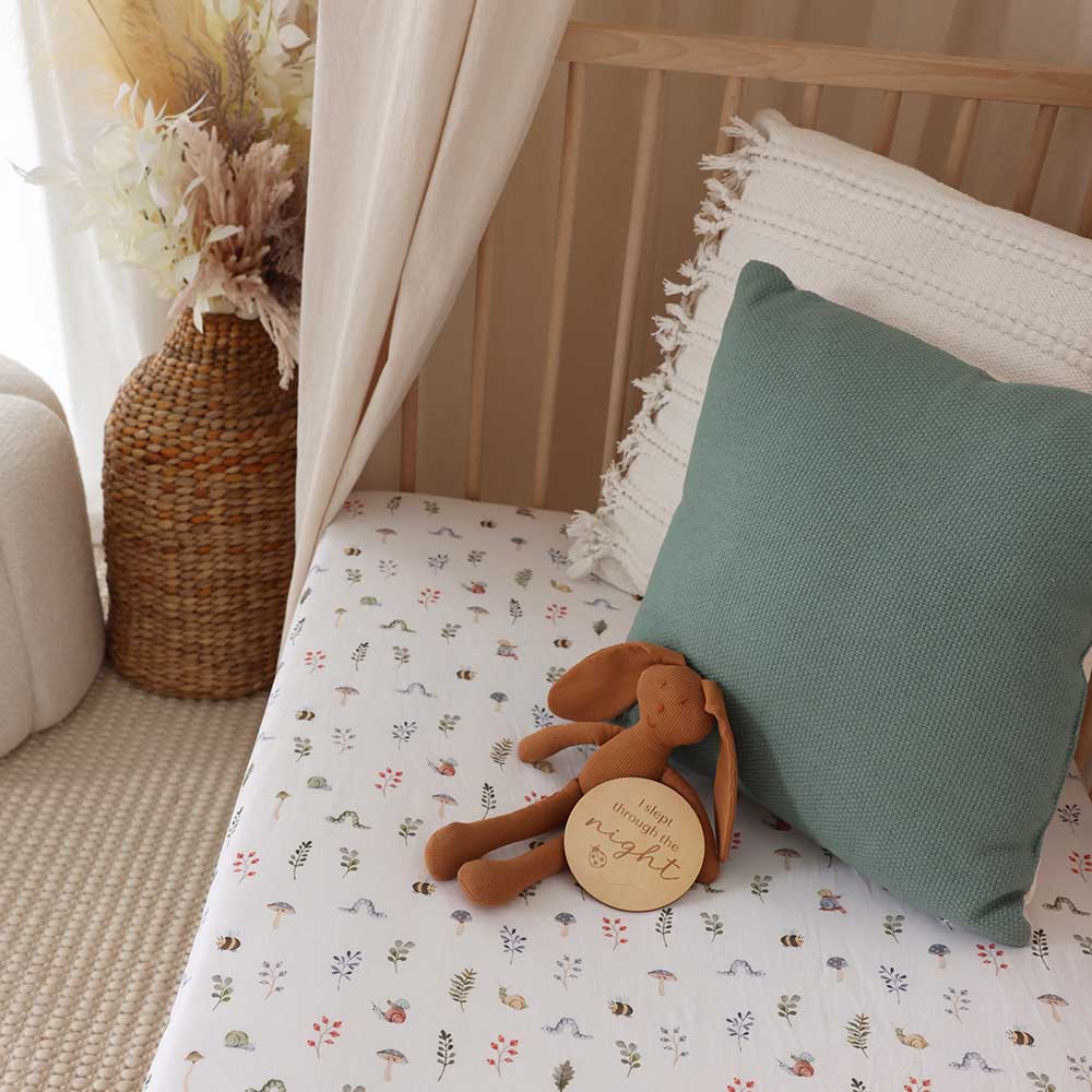 Garden Friends Organic Fitted Cot Sheet - Image 9