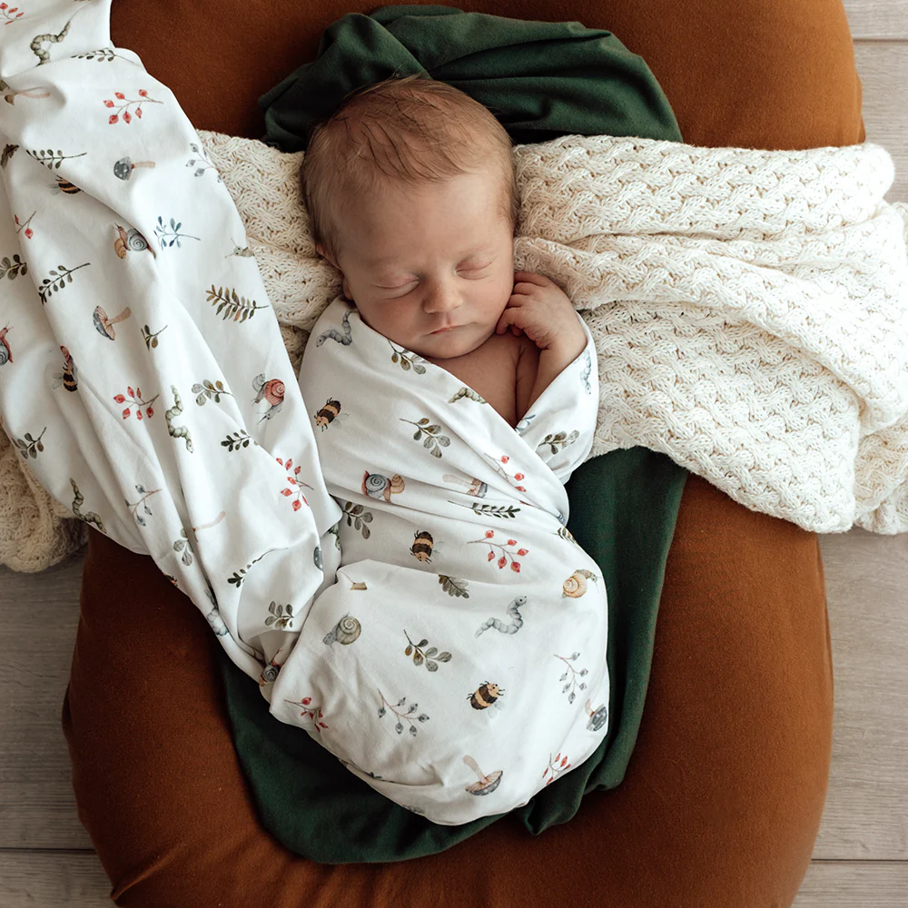 Garden Friends Organic Jersey Wrap & Beanie Set - Image 7