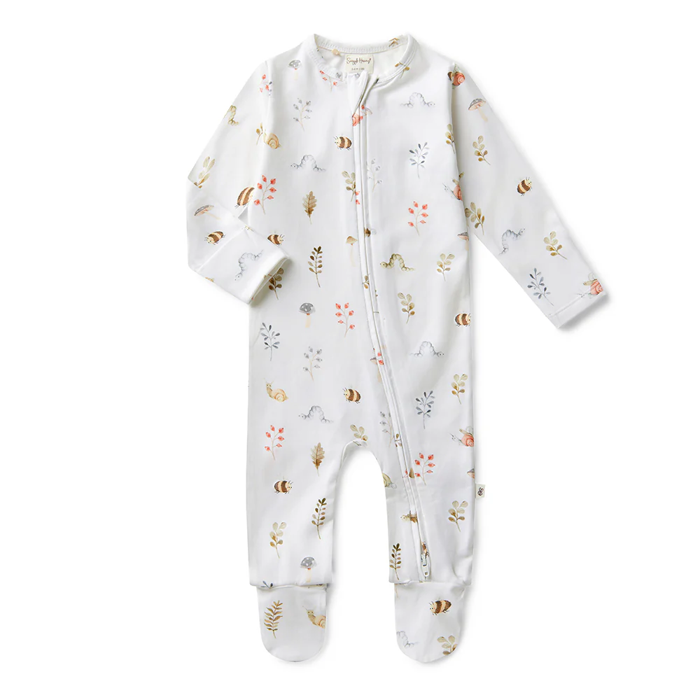 Garden Friends Organic Snuggle Sleepsuit Zip Footie - Image 2