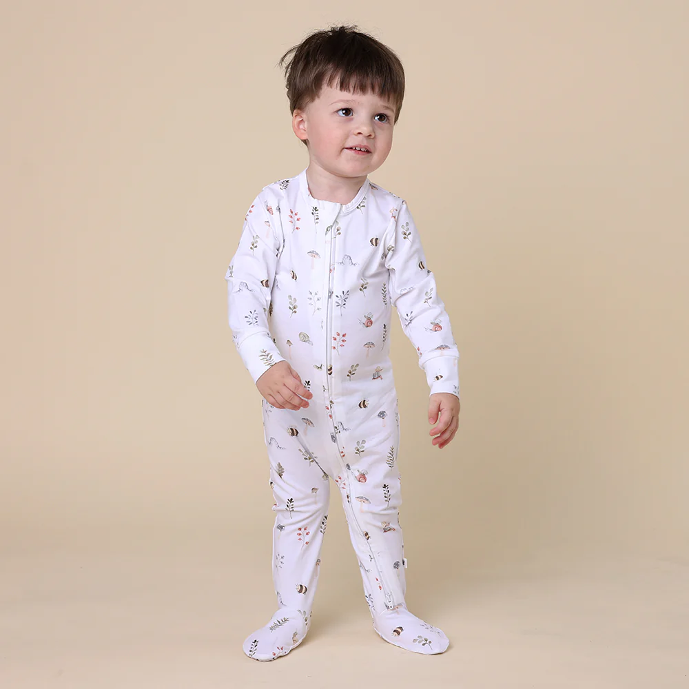 Garden Friends Organic Snuggle Sleepsuit Zip Footie - Image 3