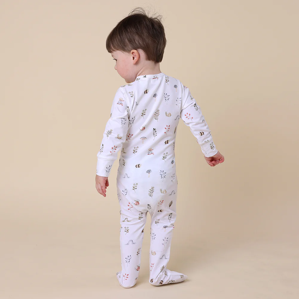 Garden Friends Organic Snuggle Sleepsuit Zip Footie - Image 5