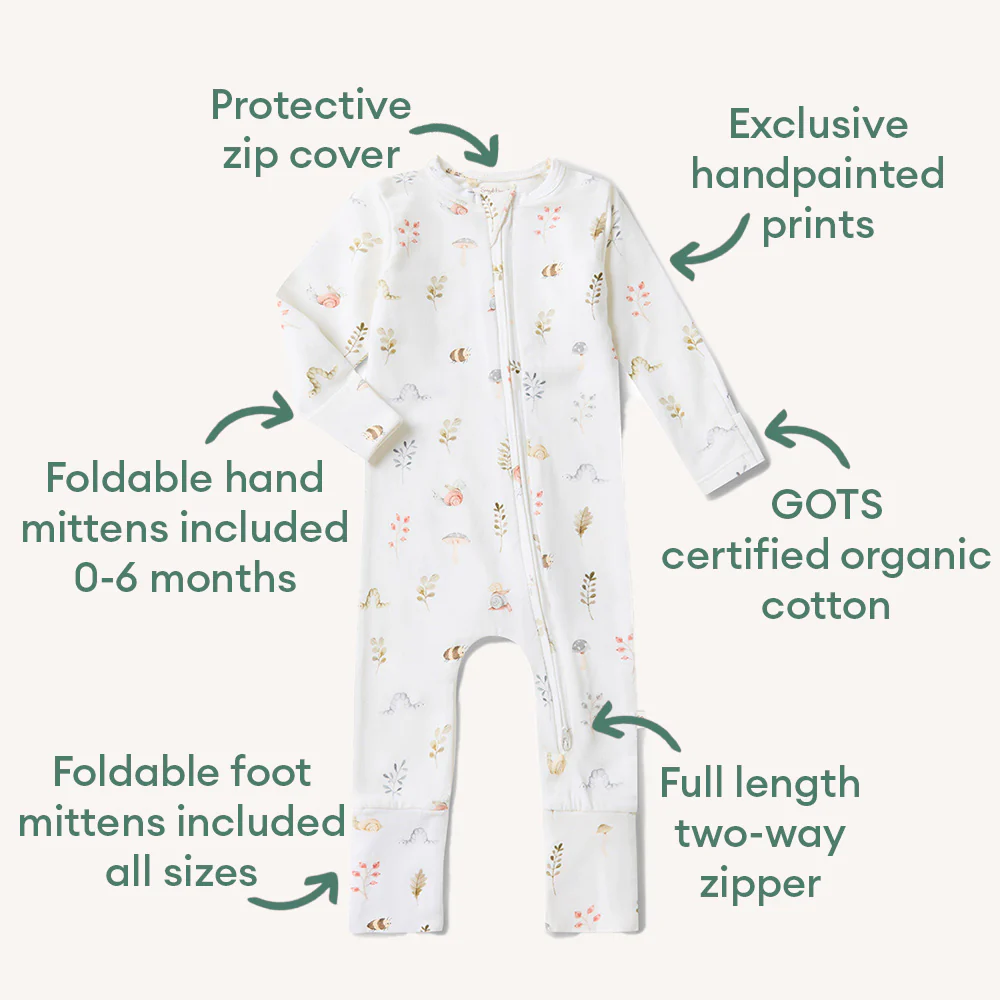 Garden Friends Organic Snugglesuit Convertible Romper - Image 4