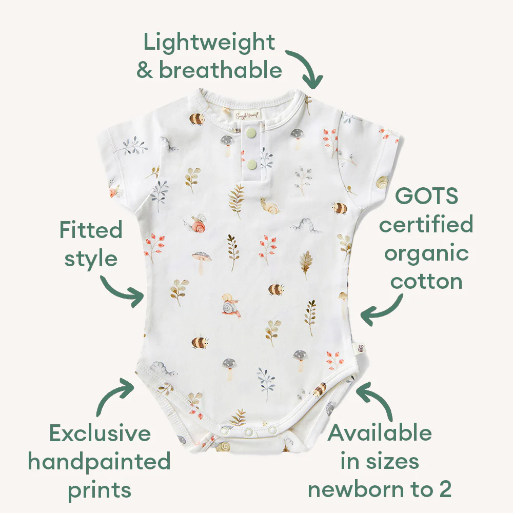 Garden Friends Short Sleeve Organic Bodysuit - Image 4
