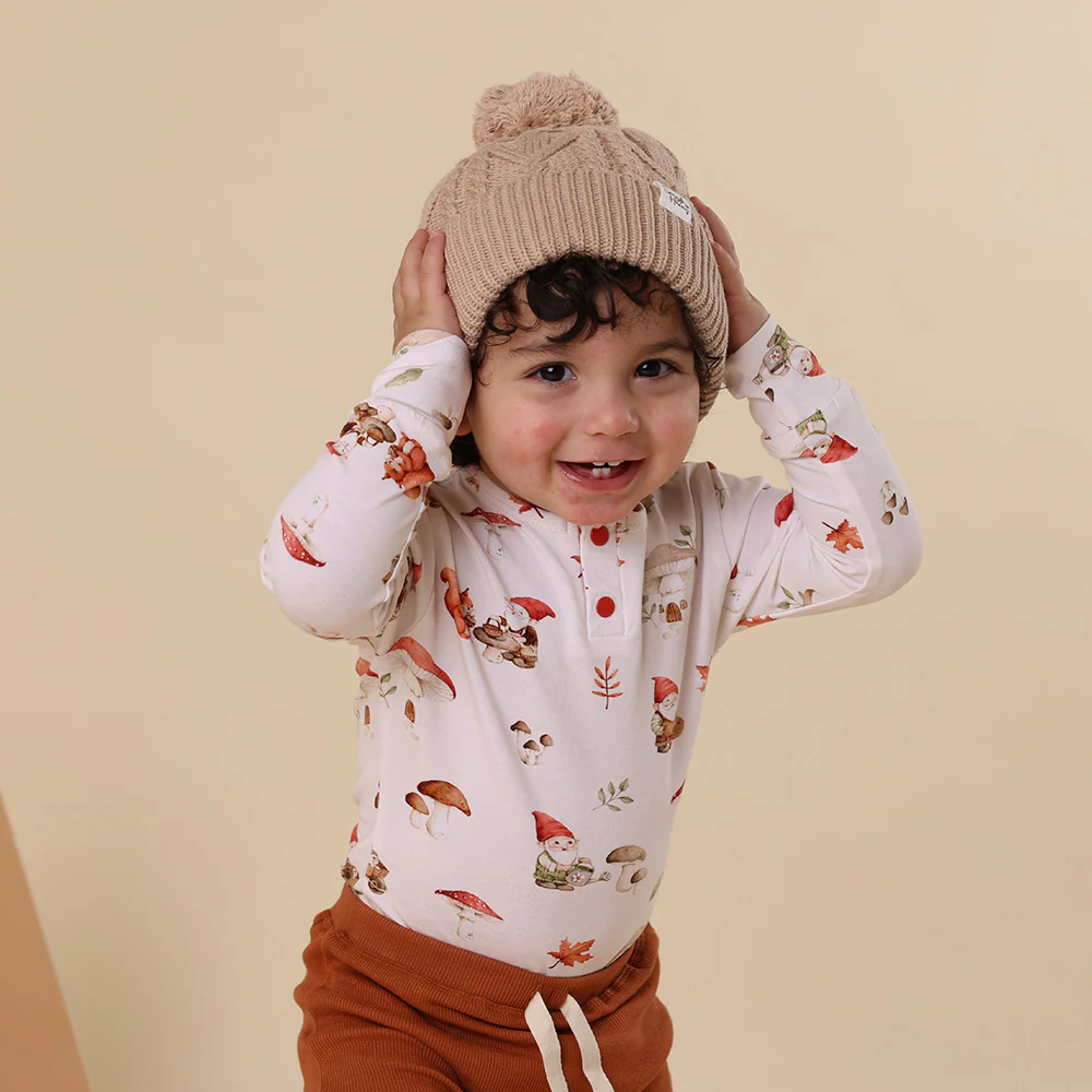 Gnomes Long Sleeve Organic Bodysuit - Image 13