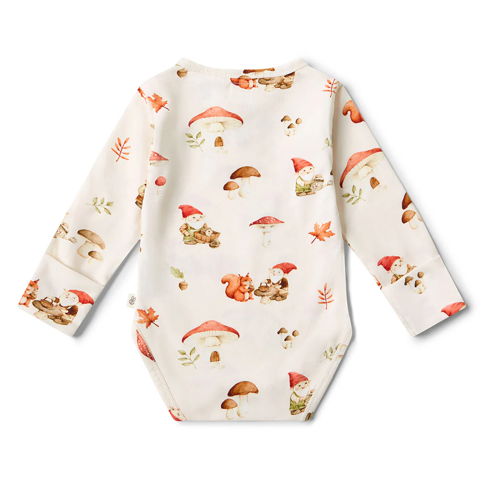 Gnomes Long Sleeve Organic Bodysuit - Image 14