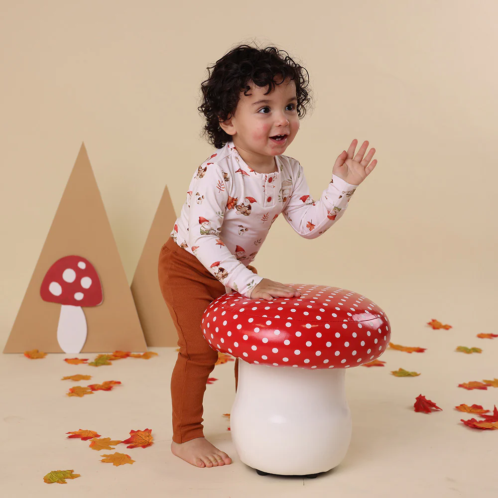 Gnomes Long Sleeve Organic Bodysuit - Image 8