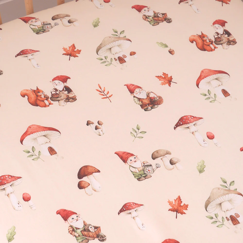 Gnomes Organic Fitted Cot Sheet - Image 2