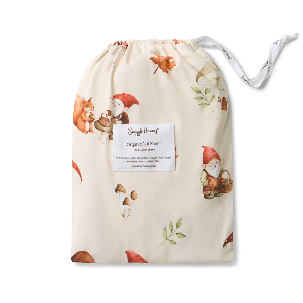 Gnomes Organic Fitted Cot Sheet - Image 5