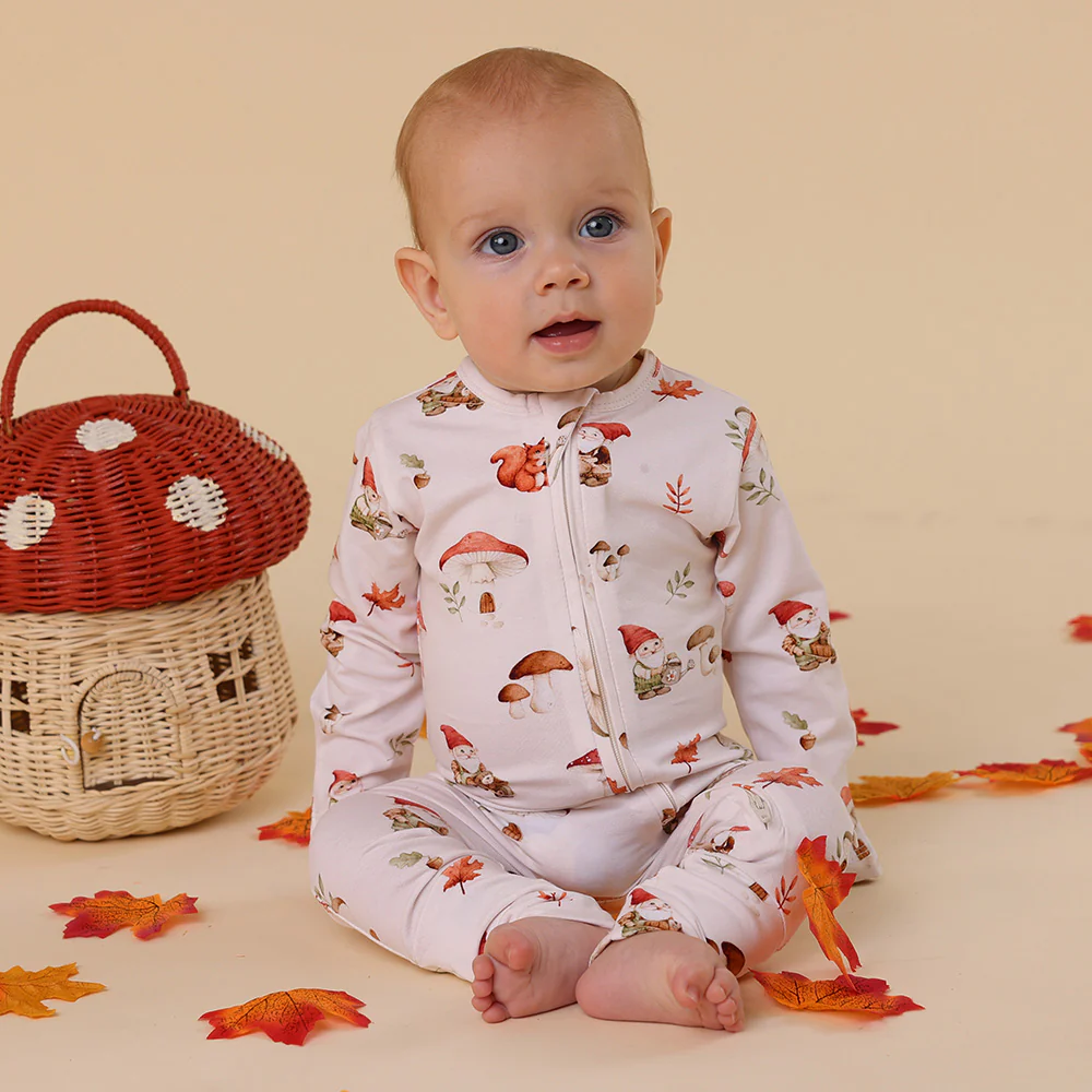 Gnomes Organic Snugglesuit Convertible Romper - Image 7
