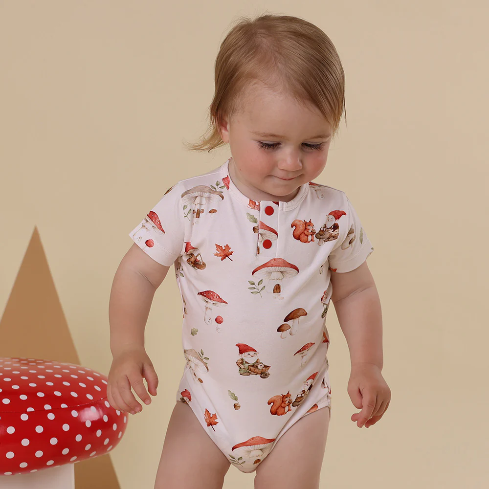 Gnomes Short Sleeve Organic Bodysuit - Image 13