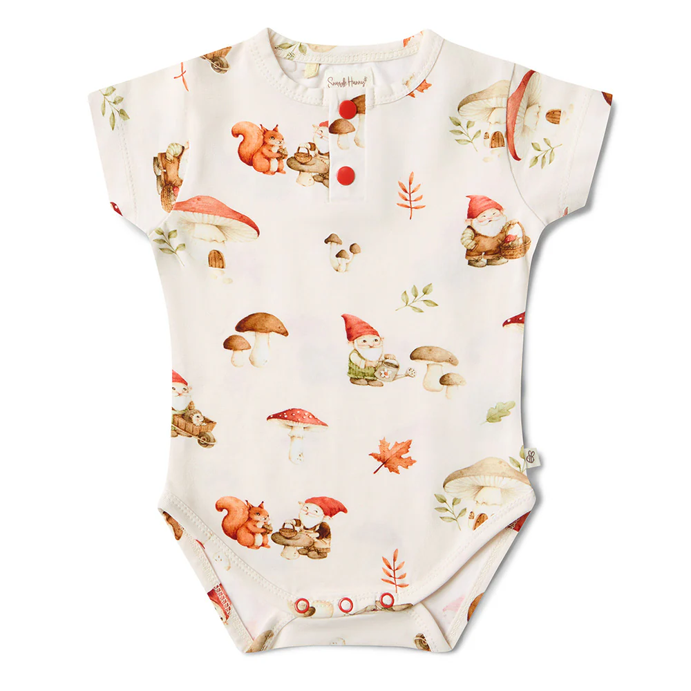Gnomes Short Sleeve Organic Bodysuit - Image 2
