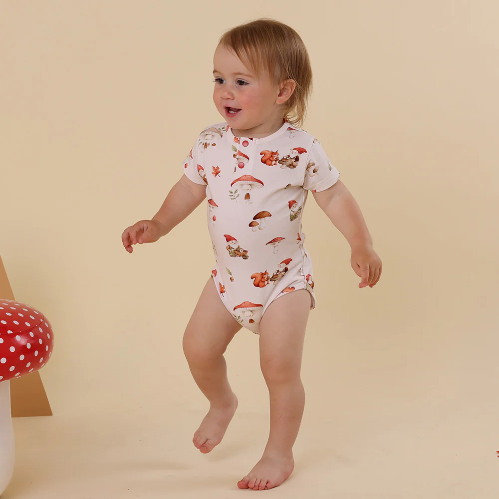 Gnomes Short Sleeve Organic Bodysuit - Image 4