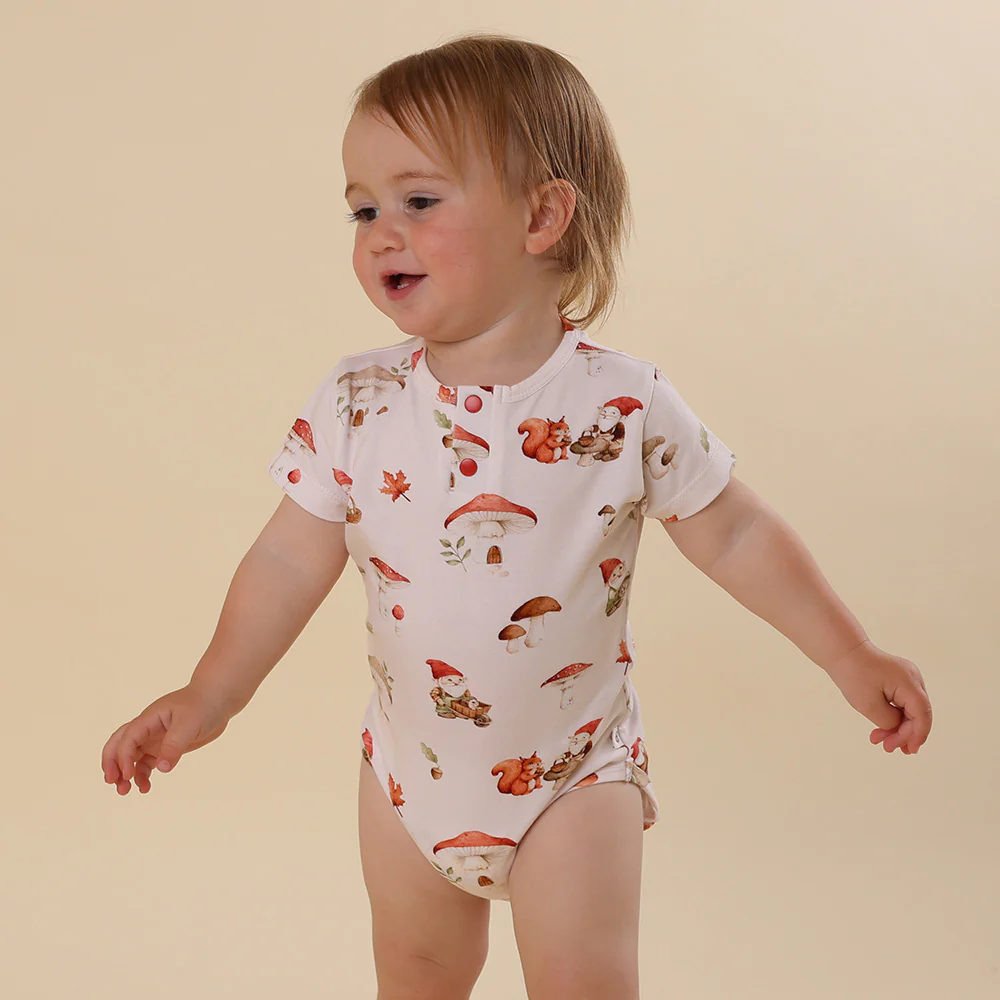 Gnomes Short Sleeve Organic Bodysuit - Image 6