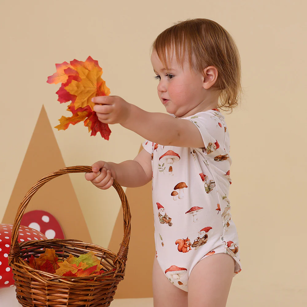 Gnomes Short Sleeve Organic Bodysuit - Image 7
