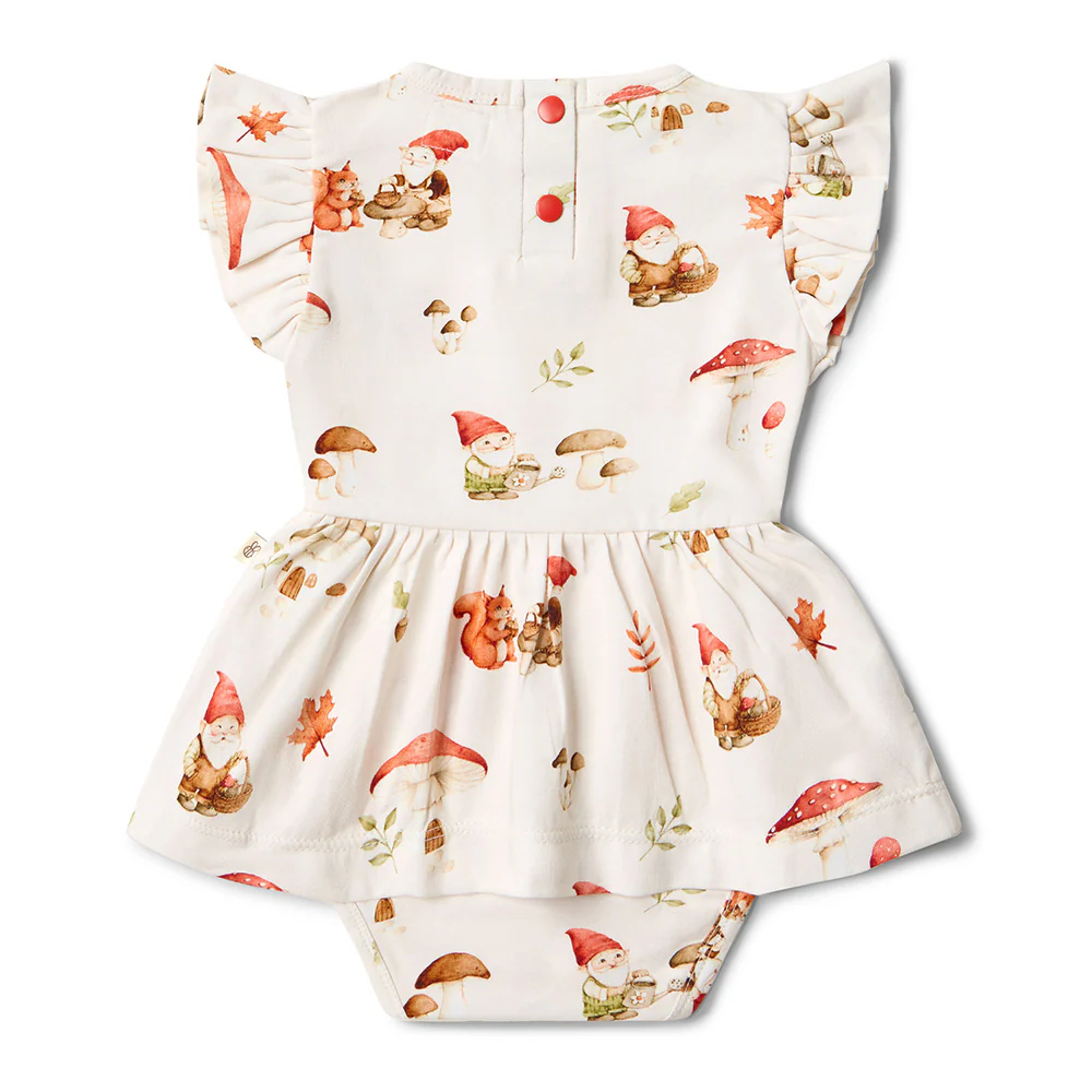 Gnomes Short Sleeve Organic Dress - Image 11