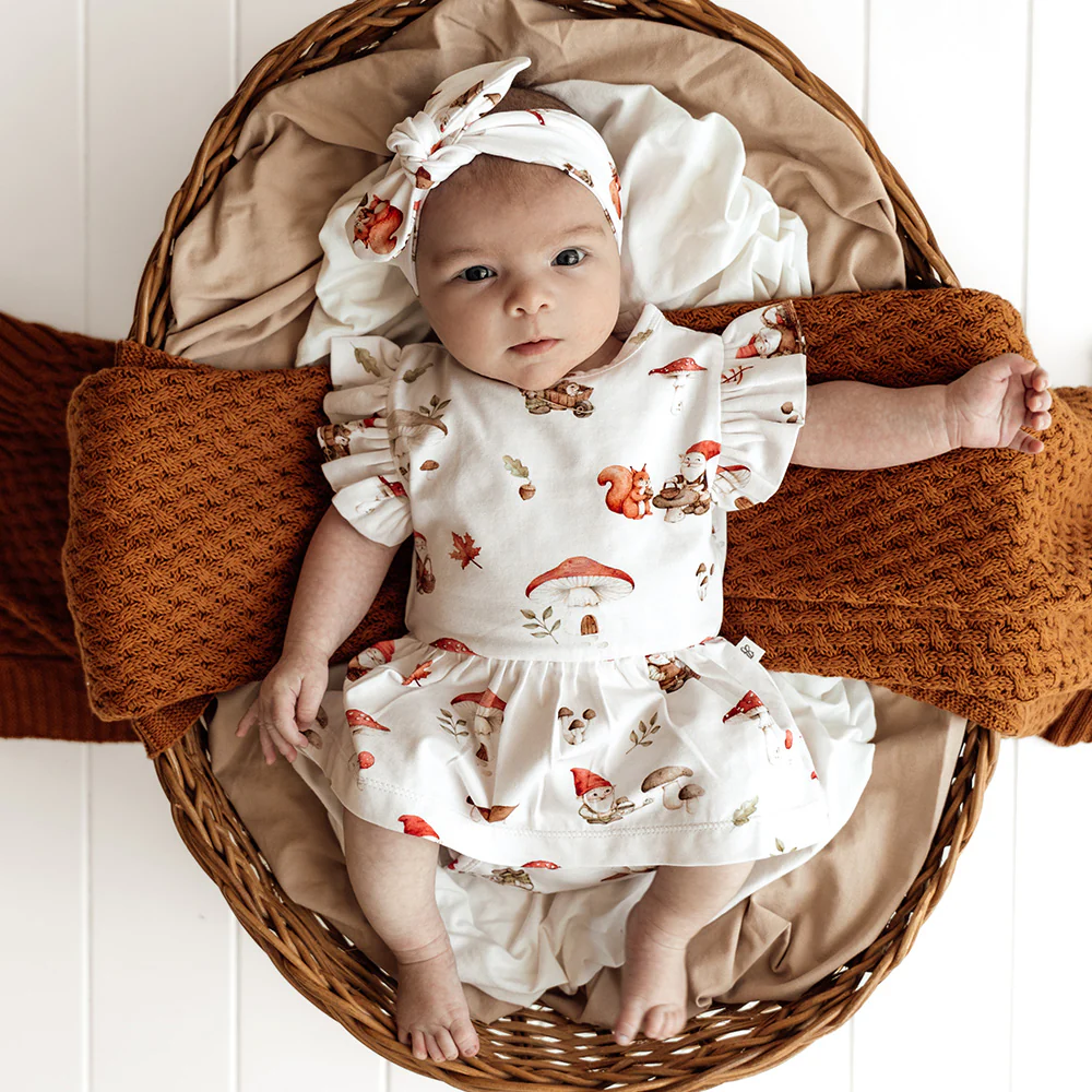 Gnomes Short Sleeve Organic Dress - Image 3