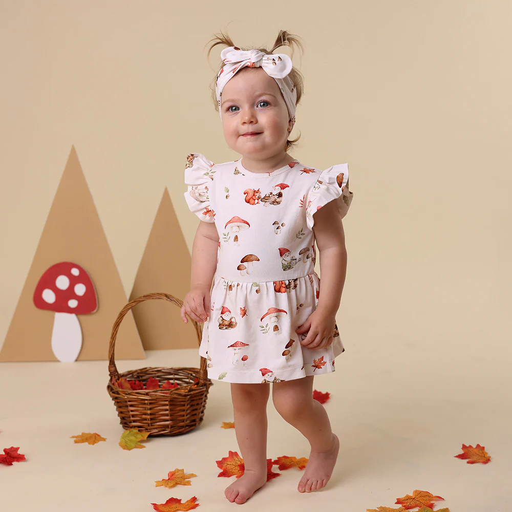 Gnomes Short Sleeve Organic Dress - Image 5