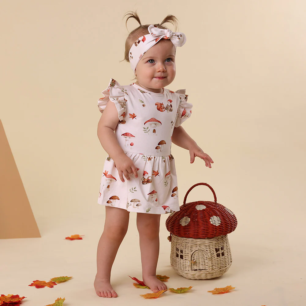 Gnomes Short Sleeve Organic Dress - Image 8