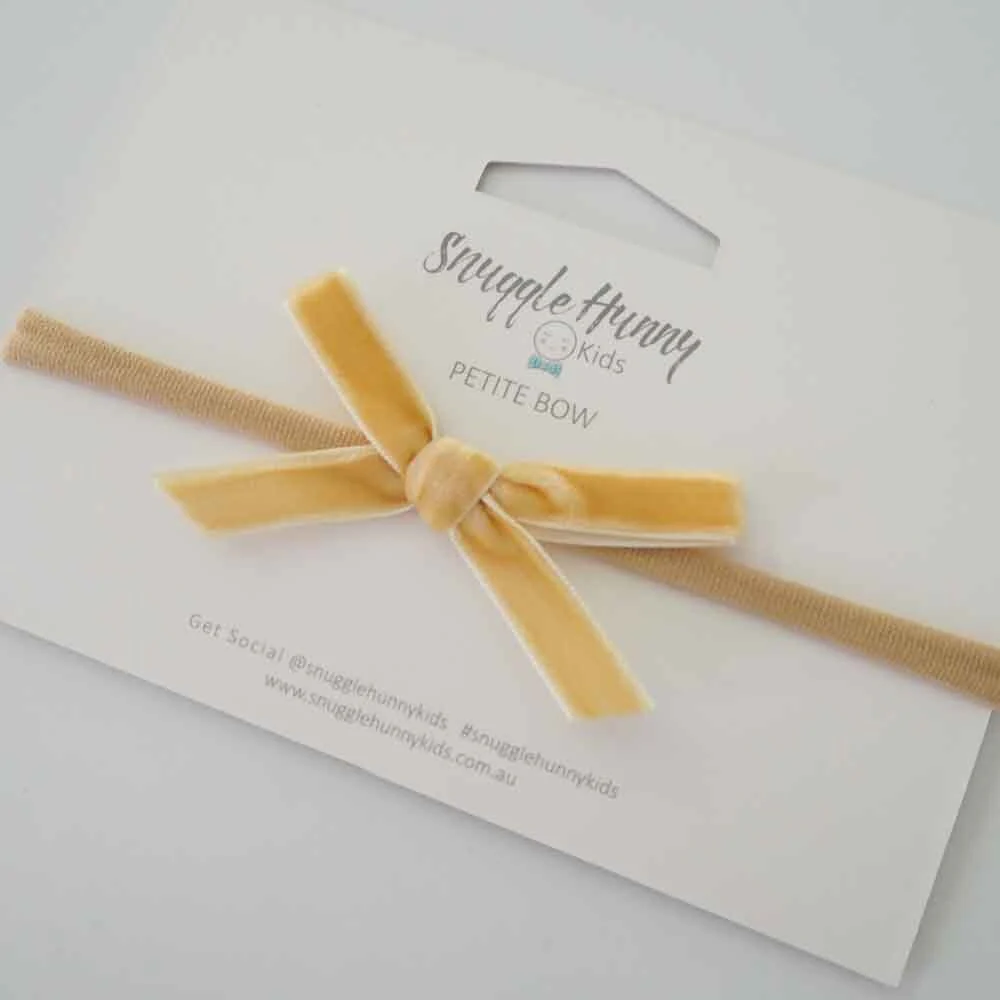 Gold Velvet Bow - Image 4