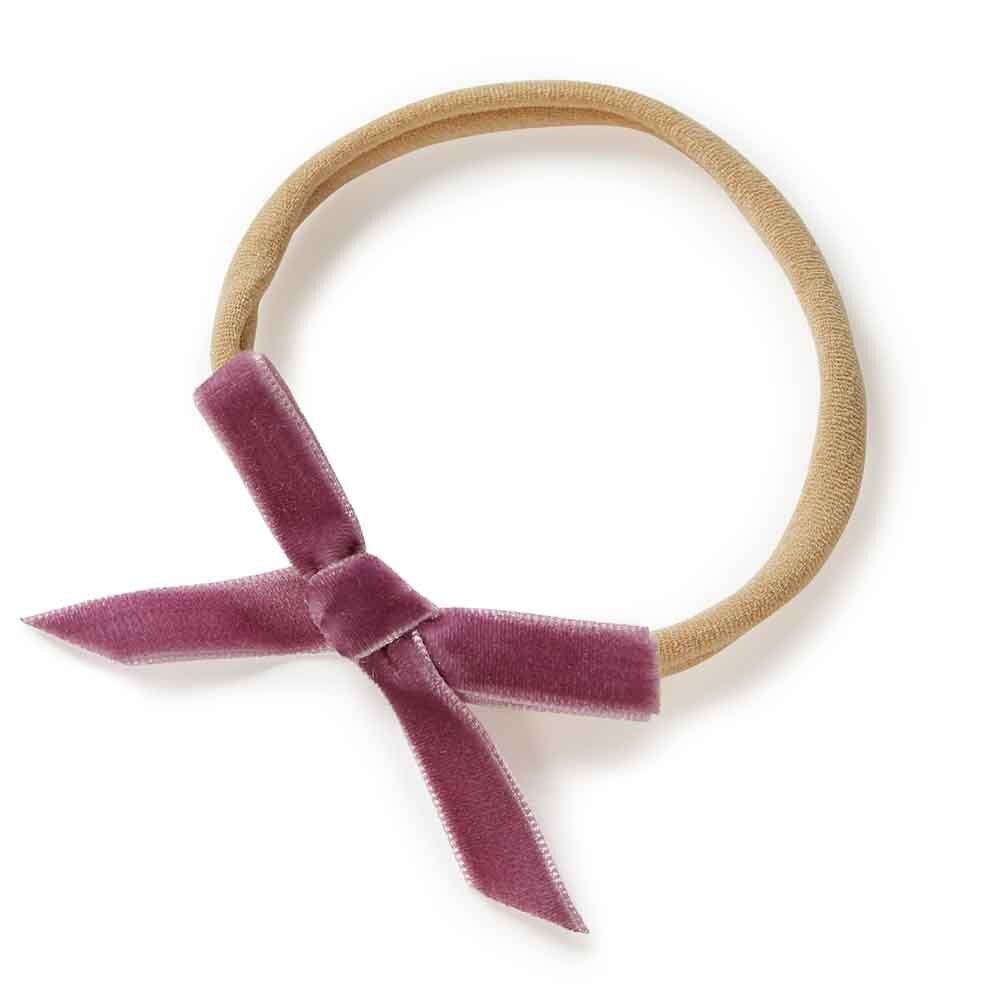 Grape Velvet Bow - Image 2