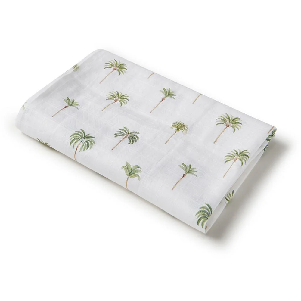Green Palm Organic Muslin Wrap - Image 3