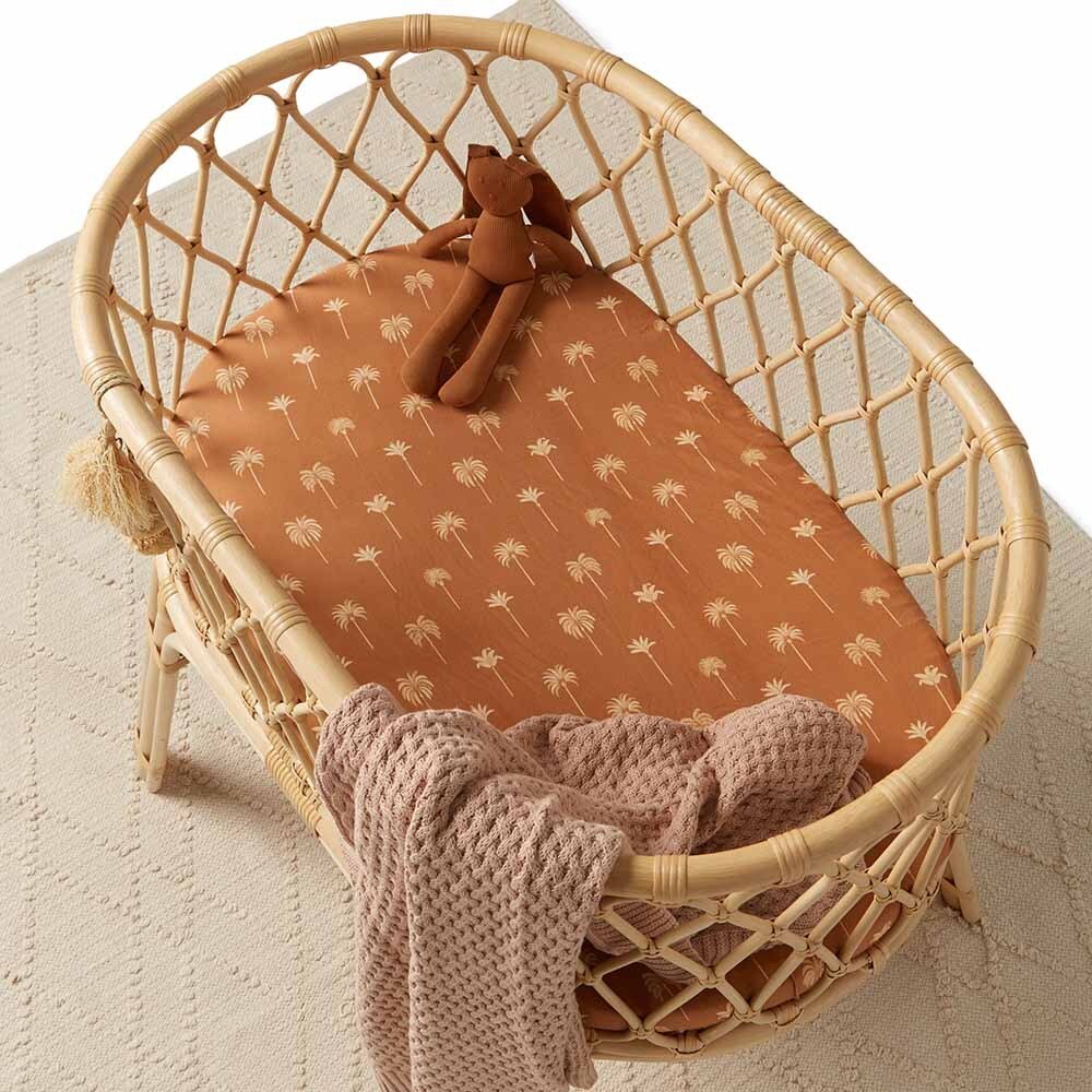 Hazelnut Diamond Knit Organic Baby Blanket - Image 6