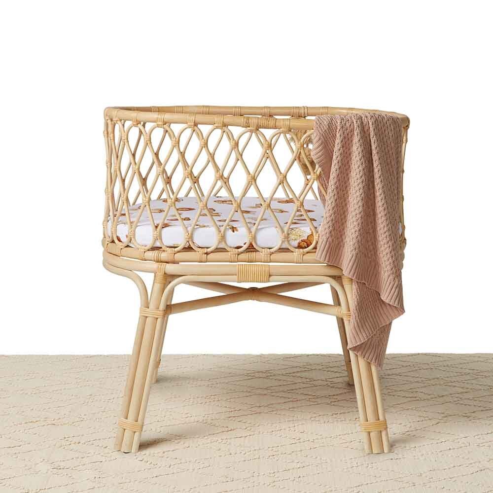 Hazelnut Diamond Knit Organic Baby Blanket - Image 9