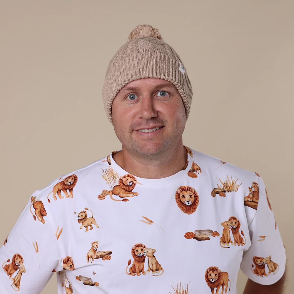 Hazelnut Organic Adult Knit Beanie - Image 3