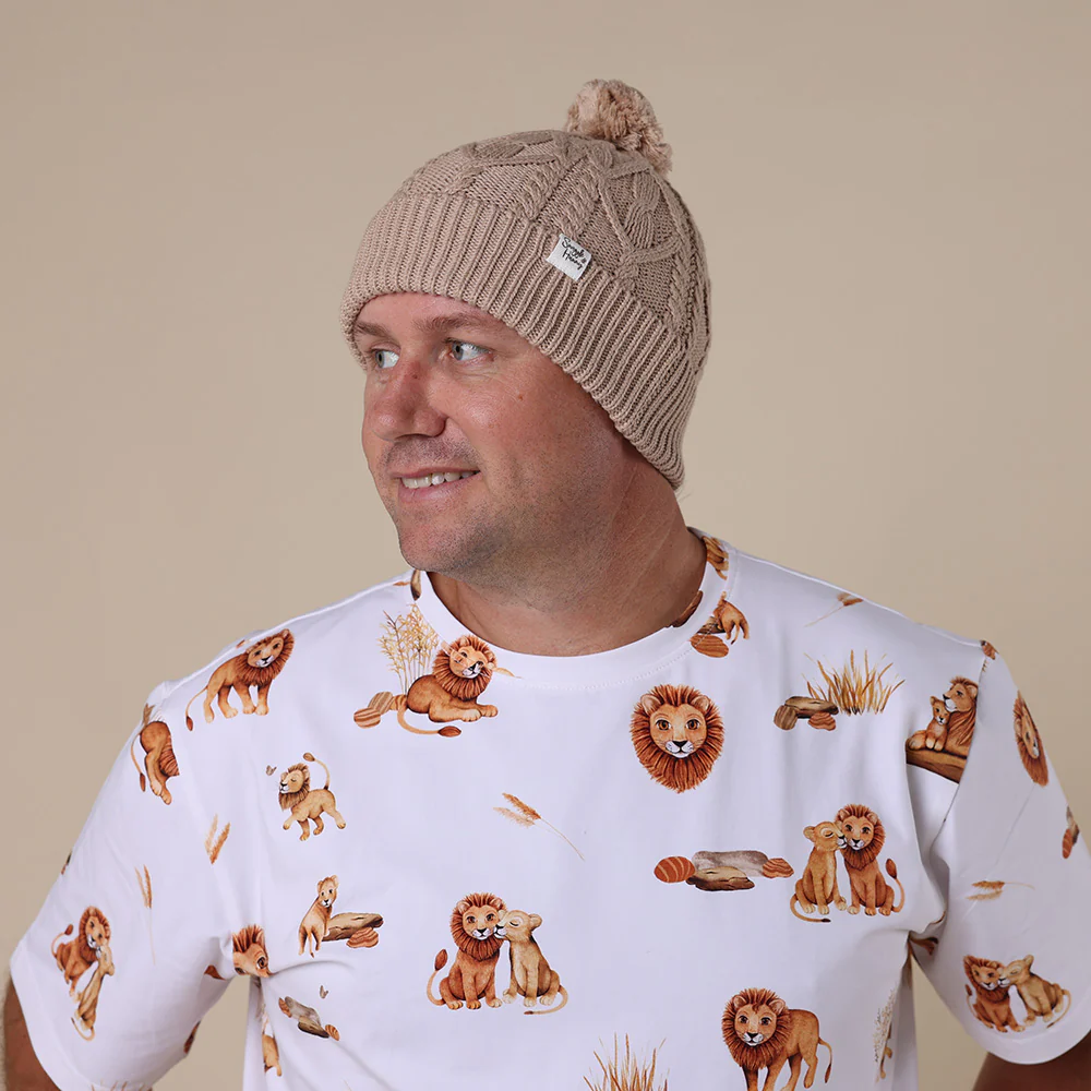 Hazelnut Organic Adult Knit Beanie - Image 5