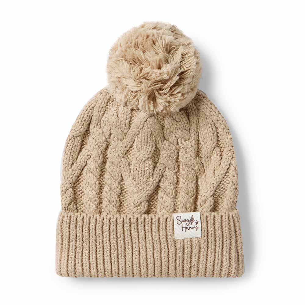 Hazelnut Organic Baby Knit Beanie - Image 2