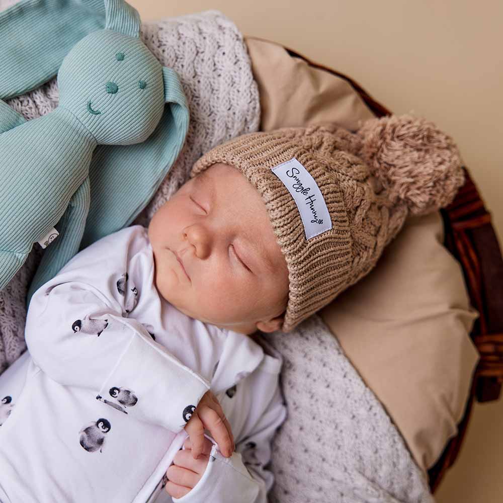 Hazelnut Organic Baby Knit Beanie - Image 7