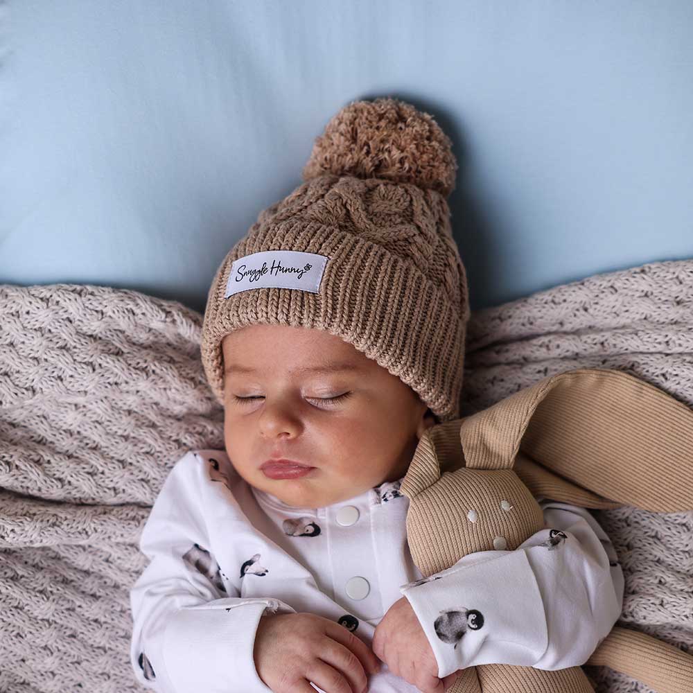 Hazelnut Organic Baby Knit Beanie - Image 8