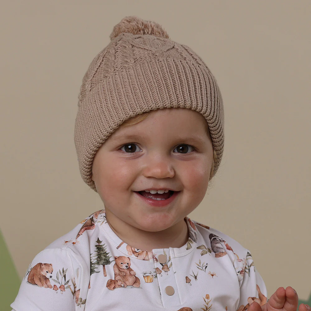 Hazelnut Organic Baby Knit Beanie - Image 9