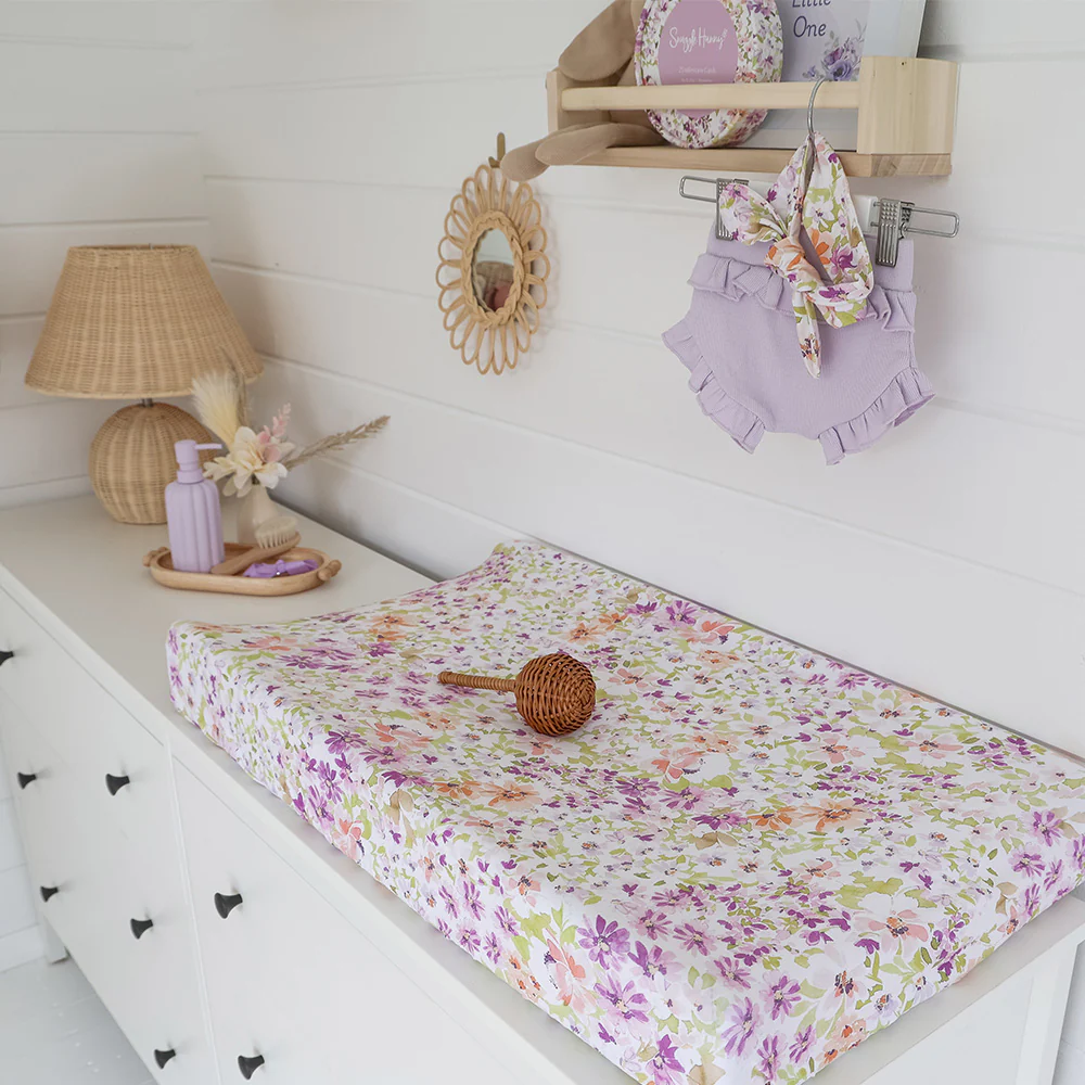 Isla Organic Bassinet Sheet / Change Pad Cover - Image 3