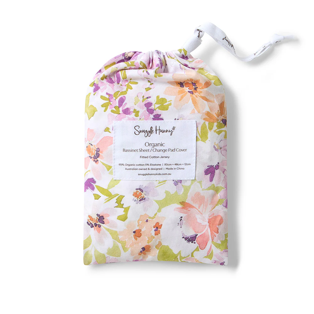 Isla Organic Bassinet Sheet / Change Pad Cover - Image 4
