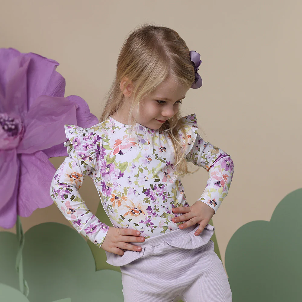Isla Organic Long Sleeve Top with Frill - Image 3