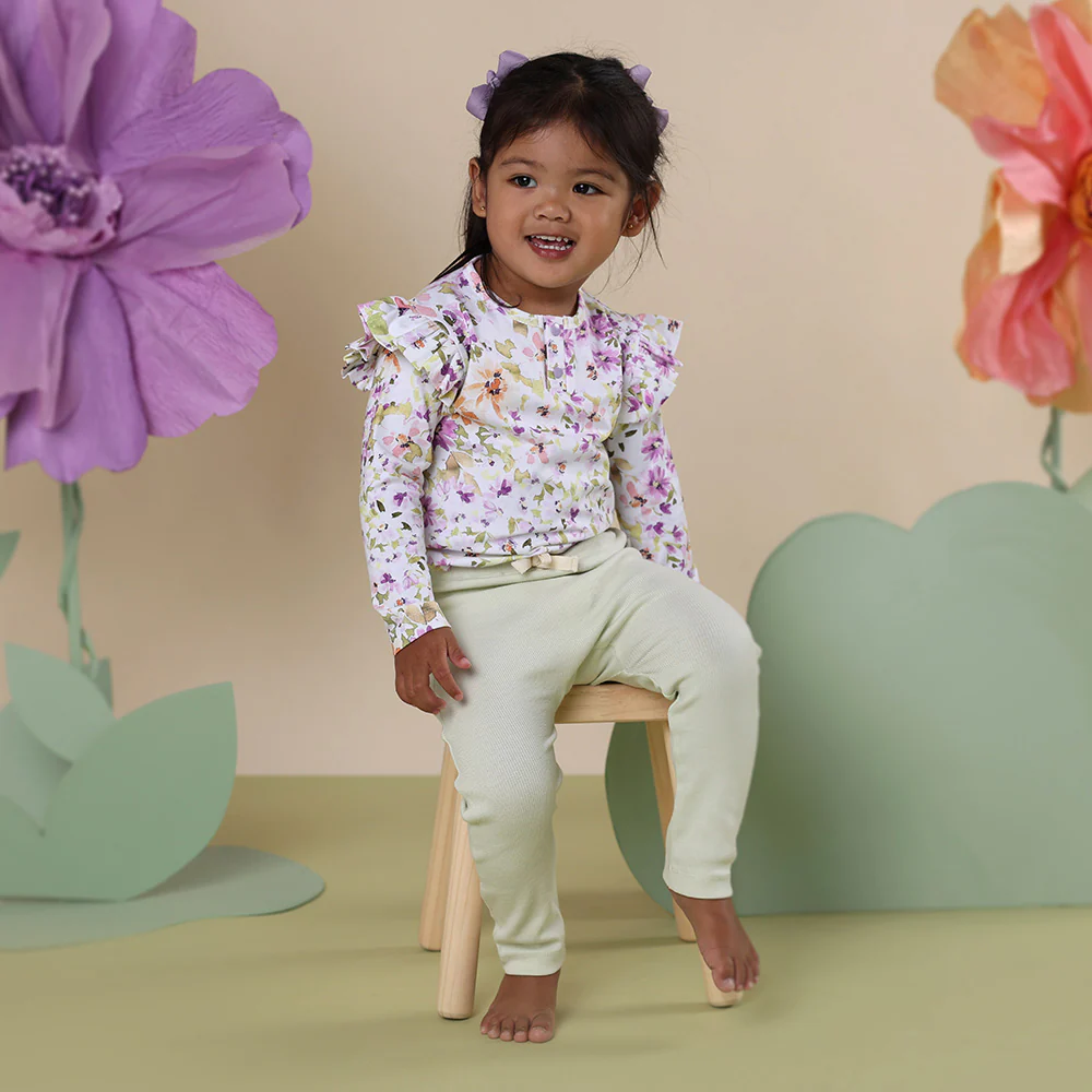 Isla Organic Long Sleeve Top with Frill - Image 8