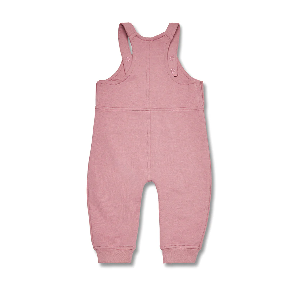 Jewel Pink Organic Joey Overalls - Image 4
