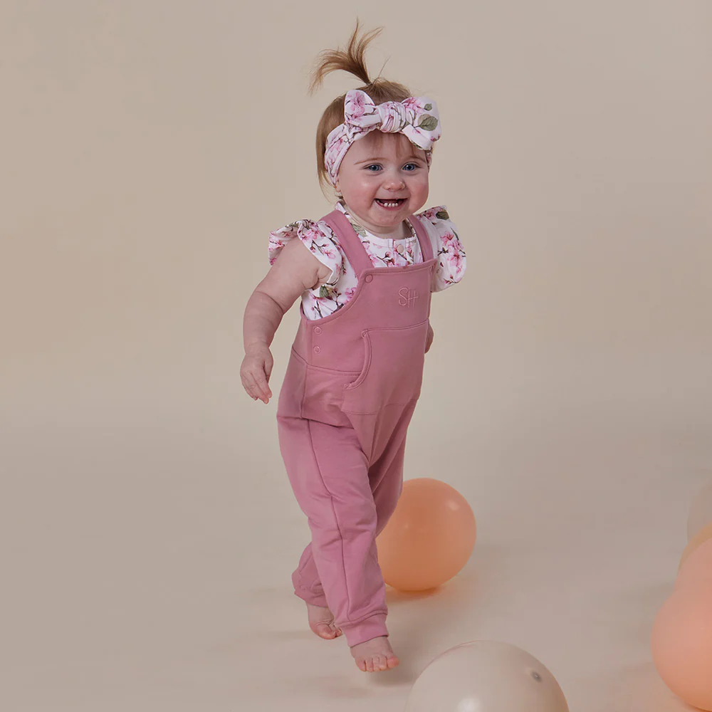 Jewel Pink Organic Joey Overalls - Image 6