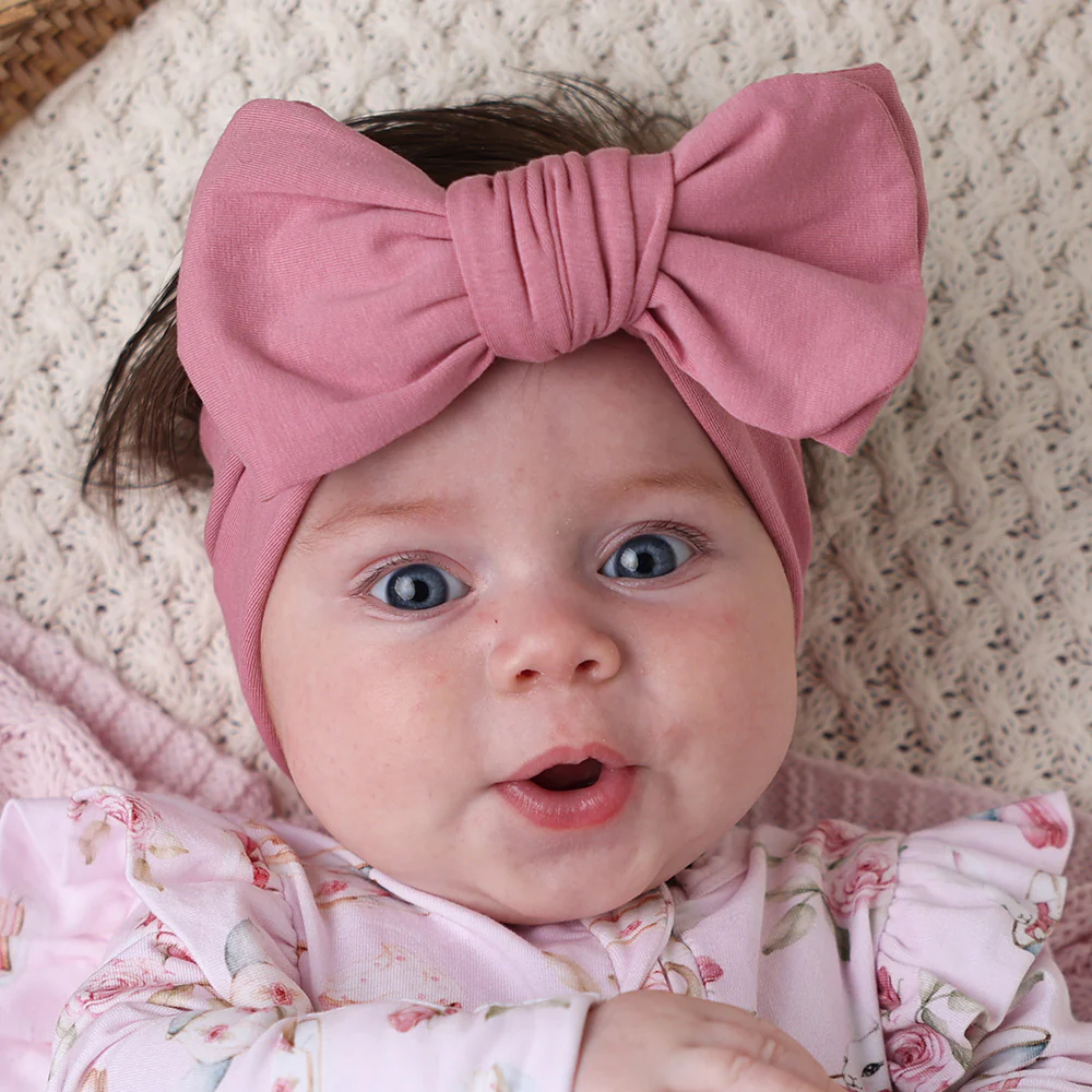Jewel Pink Organic Oversized Bow - Image 10