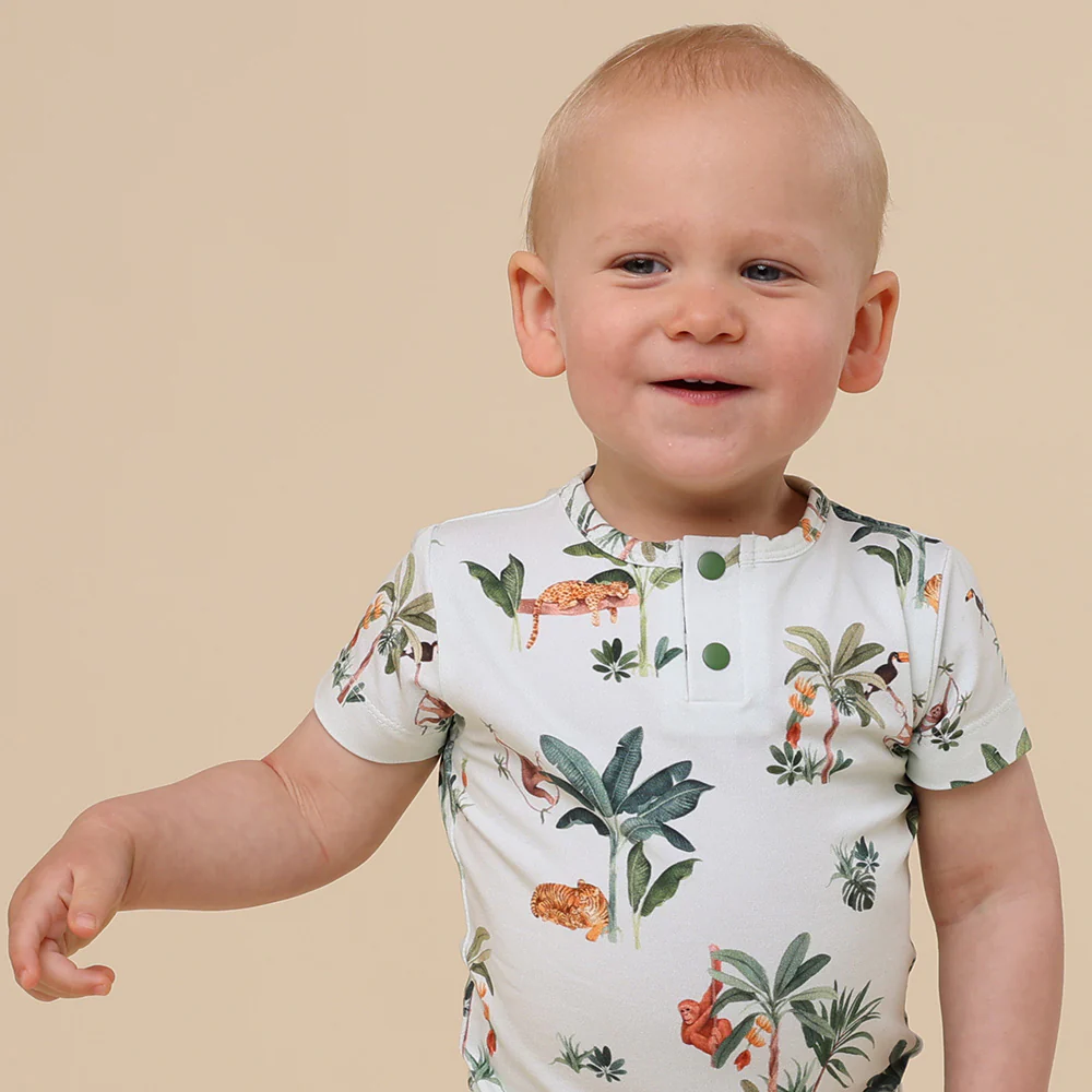 Jungle Short Sleeve Organic Bodysuit - Image 3
