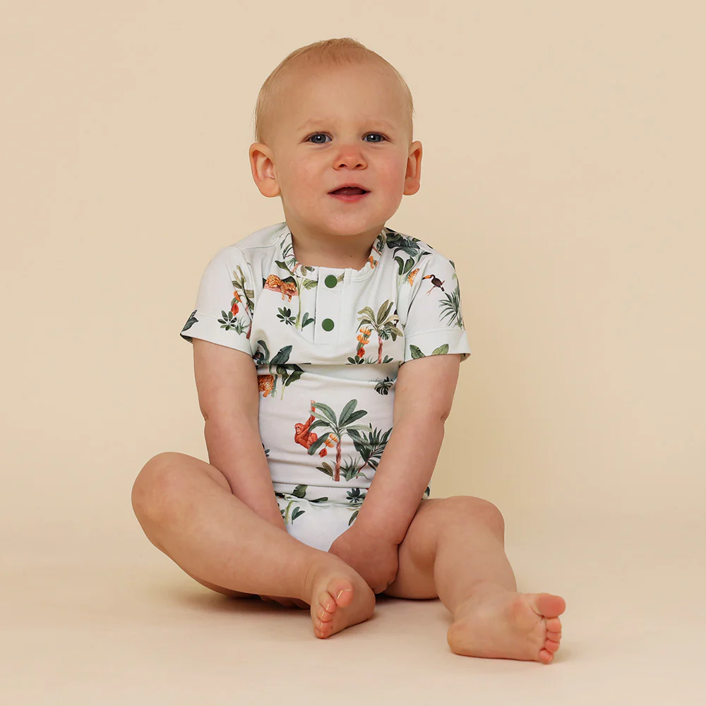 Jungle Short Sleeve Organic Bodysuit - Image 7
