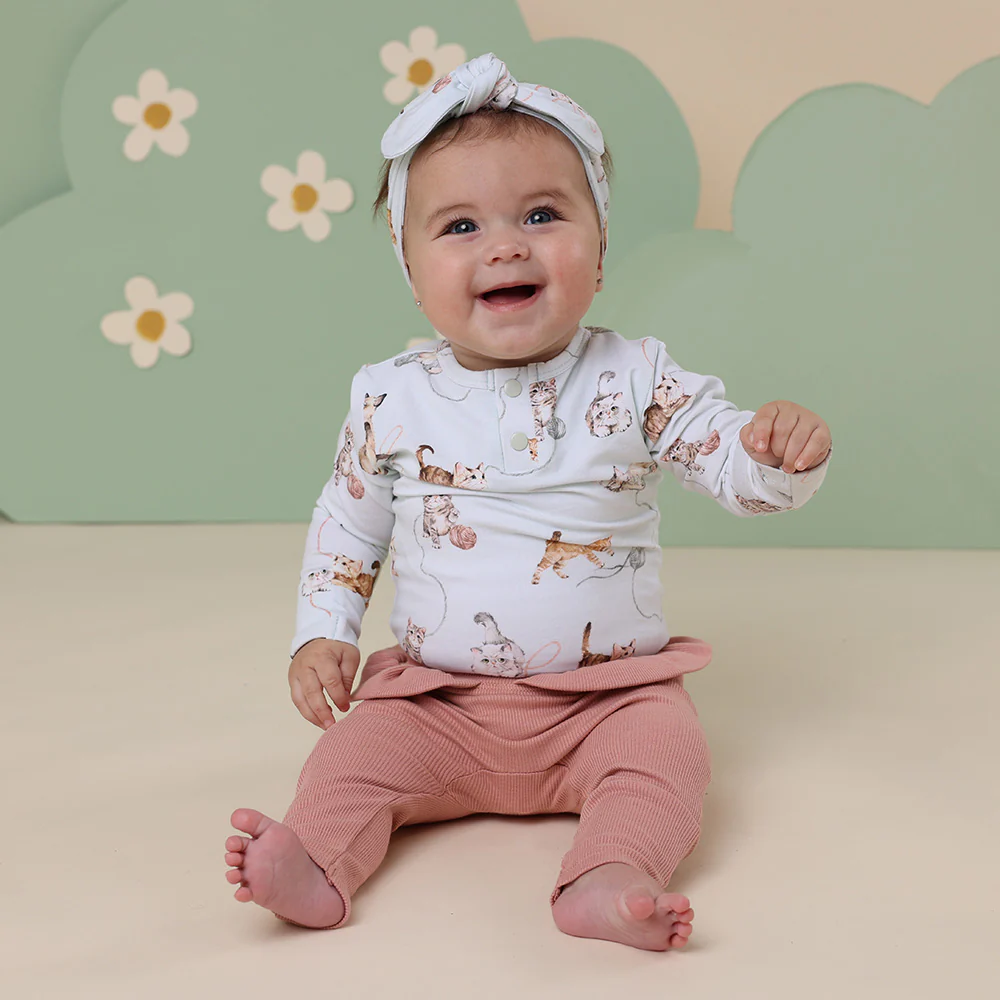 Kittens Long Sleeve Organic Bodysuit - Image 5