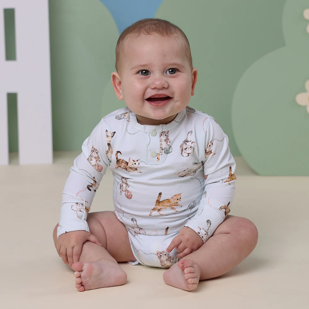 Kittens Long Sleeve Organic Bodysuit - Image 7