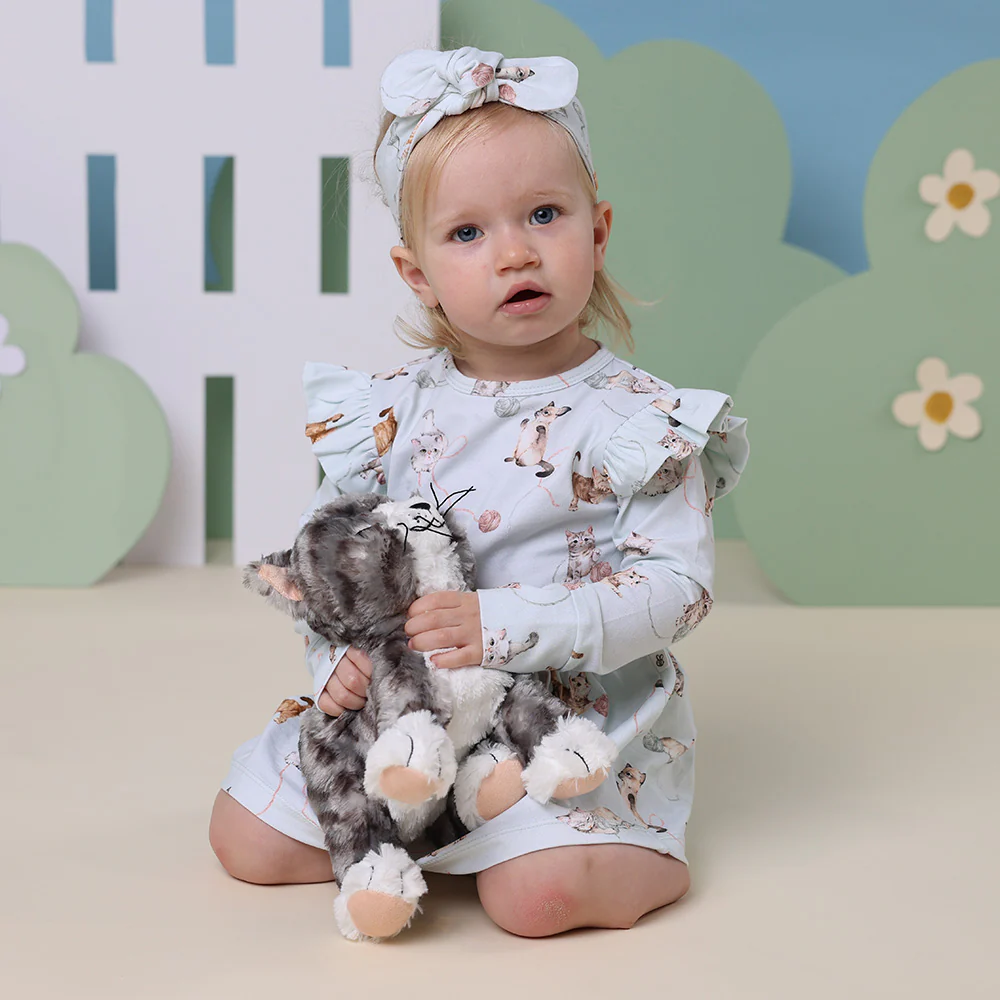 Kittens Long Sleeve Organic Dress - Image 7